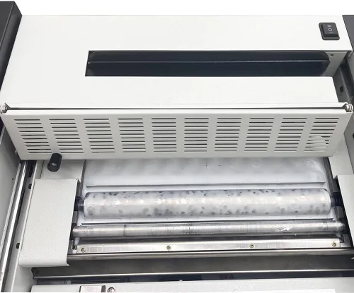 Vista 5 de Máquina automática de encuadernación de libros de fusión en caliente, carpeta de libros de acero grueso, carpeta de pegamento caliente de 1000 W