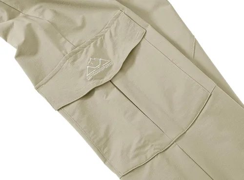 Vista 5 de BASUDAM Pantalones cargo de senderismo para hombre, de secado rápido, ligeros, elásticos, resistentes al agua con bolsillos