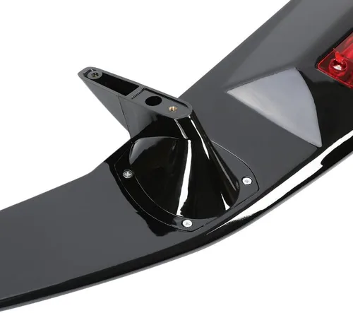Vista 8 de Alerón de maletero negro brillante con luz de freno LED 3RD compatible con 2016-2021 H0nda Civic EX-L EX LX Sport Sedan - Luz de freno para maletero