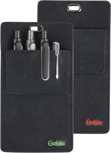 Vista 10 de Protector de Bolsillo de Corcho Portugués Premium para Hombres Protectores de Bolsillo Multiusos para Camisas y Batas de Laboratorio Para