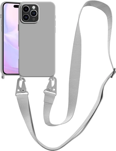 Vista 34 de Funda compatible con iPhone 8 Plus, iPhone 7 Plus/6 Plus/6S Plus con cordón, funda cruzada para iPhone con correa ajustable de silicona para iPhone