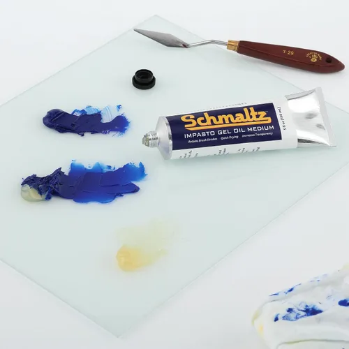 Vista 3 de Schmaltz Artist Oil Impasto Gel - Tubo mediano de 5.1 fl oz, gel Impasto de secado rápido para aumentar el brillo y el volumen y mejorar