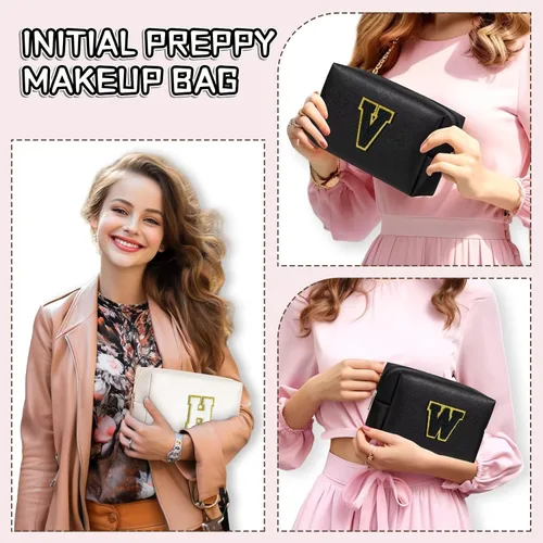 Vista 7 de TOPEAST - Bolso de maquillaje para mujer, Negro -, A