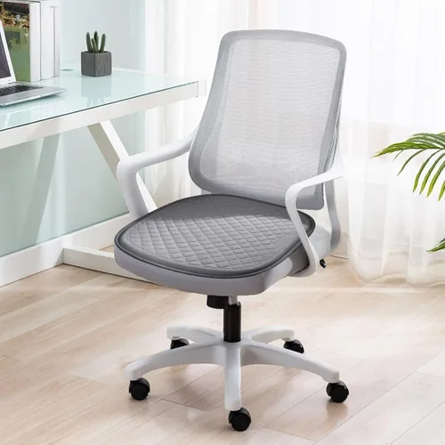 Vista 2 de Cojín suave de panal de abeja de 48 x 49 pulgadas, cojín de asiento de gel refrescante, con alivio de la presión del dolor de coxis para oficina