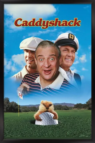 Vista 8 de Trends International Caddyshack - Póster de pared de arte clave, 14.725 x 22.375 pulgadas, versión enmarcada de madera de granero Versión enmarcada