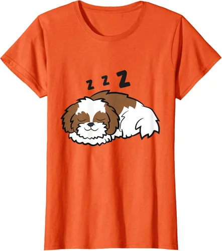 Vista 11 de Camiseta Tired Shih Tzu Dog Cute Sleeping Shih Tzu, Blanco