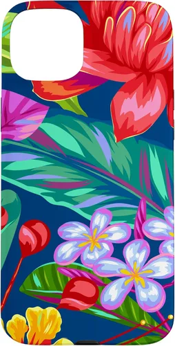 Vista 9 de Hawaiian Tropical Phone Case Yellow Red Hibiscus Plumeria Case for iPhone 17