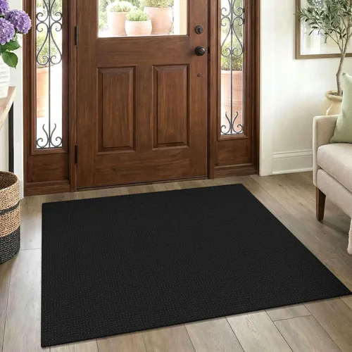 Vista 179 de EARTHALL Alfombra tejida de 2 x 3 pies, lavable para entrada, alfombra trenzada antideslizante, alfombra para puerta interior y exterior, alfombra