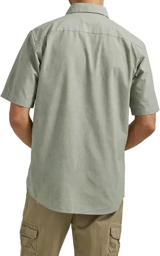Vista 2 de Wrangler Authentics Camisa tejida clásica de manga corta para hombre