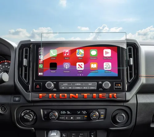 Vista 23 de SHAOHAO Protector de pantalla para Nissan Frontier 2023 2024, para camioneta Frontier S/SV 2022 2024, accesorios de pantalla táctil de 8 pulgadas