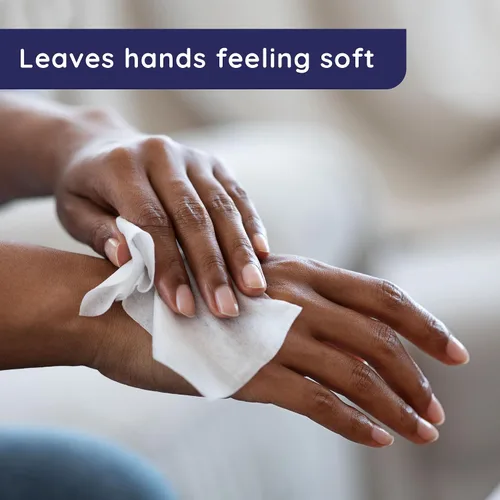 Vista 11 de Wet Ones Toallitas de mano antibacterianas, aroma fresco, el embalaje puede variar, blanco, 40 unidades Hand sanitizer wipes, Click-top canister