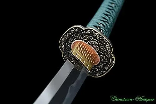 Vista 8 de Espada japonesa Honsanmai Kobuse Jihada forjado SandwichHoja de acero Hamon