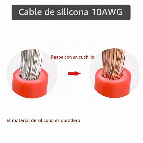 Vista 6 de Cable de arranque EC5 KUNCAN con pinzas para batería - Pinzas de cocodrilo de 12V de repuesto para cable de puente de coche con conector hembra EC5