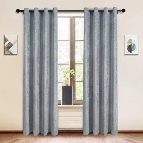 Vista 13 de ELKCA Cortinas de doble cara de felpilla para ventana de cocina, 52x18, bolsillo para barra, cenefa color beige para sala de estar, paquete de 1