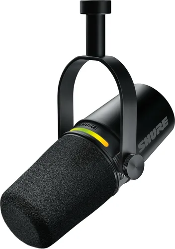 Vista 15 de Shure MV7i - Micrófono inteligente USB-C y XLR para podcasting, música y transmisión con interfaz de audio incorporada, modo de nivel automático