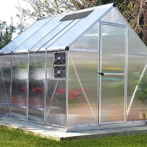Vista 6 de Kit de ventilador de panel solar al aire libre 15w para invernadero de gallinero