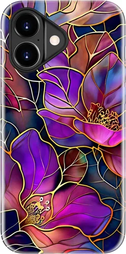 Vista 106 de LUHOURI Funda para iPhone 12 Mini, compatible con carga inalámbrica, doble capa, interior de silicona suave + carcasa exterior dura, bonito diseño