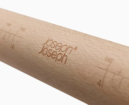 Vista 2 de Joseph Joseph PrecisionPin - Rodillo con grosor de pastelería ajustable, rodillos para hornear y masa, madera de haya, multicolor