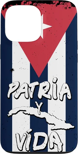 Vista 24 de Patria y Vida Cuban Flag Cuba Roots - Carcasa para iPhone 17, color negro