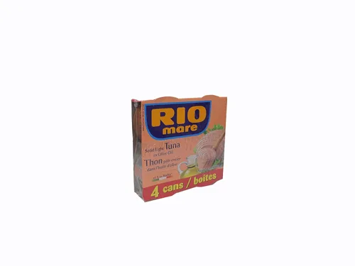 Vista 4 de Rio Mare Atún ligero sólido en aceite de oliva (paquete de 4, latas de 6 onzas)