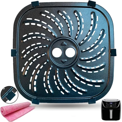 Vista 9 de ALJ Estante para freidora de aire de 6.5 cuartos para freidora de aire Ninja OS300/OS301/FD302/FD305/OP302 Foodi para freidora de aire, parrilla