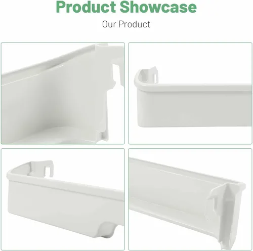 Vista 7 de HECASA - Estante para puerta de refrigerador que reemplaza al frigidaire, plástico ABS blanco