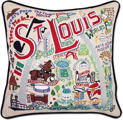 Vista 64 de Catstudio Portland (Oregon) - Almohada decorativa bordada