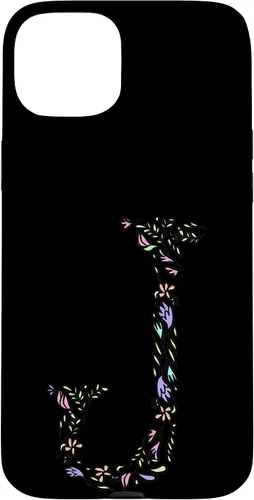 Vista 9 de Letter J Floral Monogram Vintage Initial Personalized Gift Case for iPhone 17