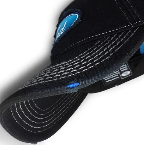 Vista 7 de Outdoor Cap Visera deshilachada de 6 paneles HKLP tapa negra Ford