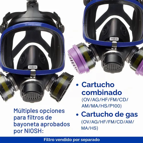 Vista 3 de Dräger X-plore 5500 Máscara respiradora de cara completa Aprobado por NIOSH