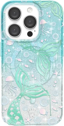 Vista 162 de VELVET CAVIAR Funda compatible con MagSafe para iPhone 15, probada en caídas de 10 pies, estampado de leopardo y amatista morada