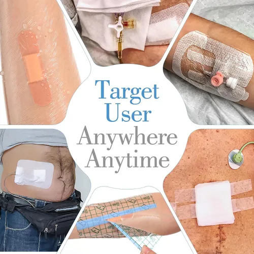 Vista 7 de 40 fundas de ducha de ostomía impermeables, protectores de catéter de diálisis para estoma de ducha, cubiertas de catéter de gran cobertura, vendaje