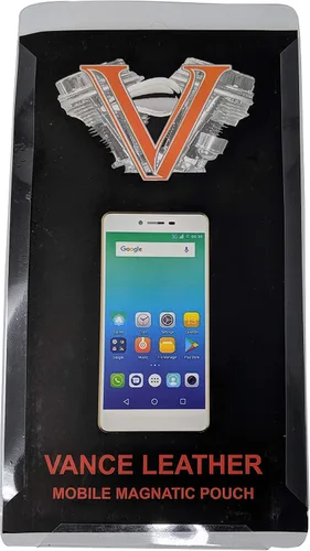 Vista 5 de Motocicleta magnética teléfono celular y GPS titular tanque bolsa compatible con teléfono, negro impermeable