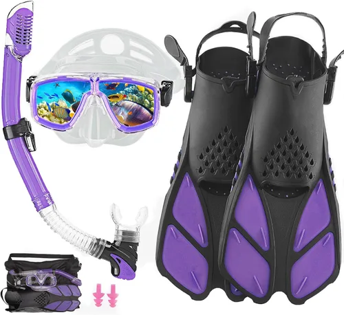 Vista 15 de Snorkeling Gear for Adults with Bag Anti-Fog Snorkel Sets for Travel