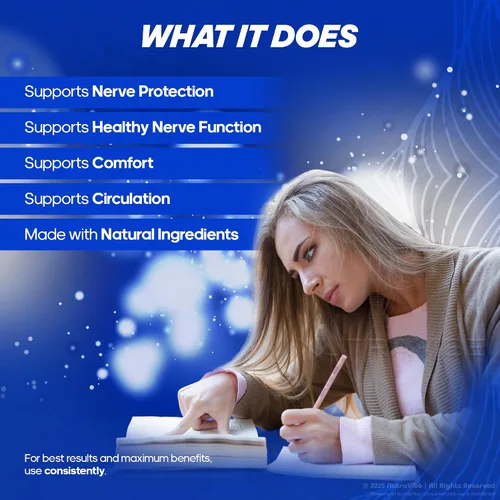 Vista 4 de (5 Pack) Nerve Clear – Complete Nerve Health Support Supplement Healthy Nerve Function & Comfort Natural Neuropathy NerveClear Pills for
