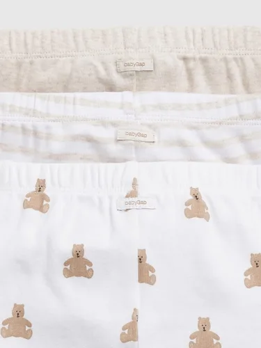 Vista 5 de GAP Pantalones unisex para bebÃ©, paquete de 3