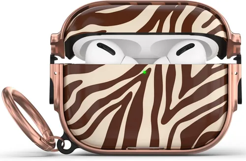 Vista 88 de Funda para AirPods Pro 2/1 con cerradura, compatible con Magsafe, negro/oro negro + rosa dorado