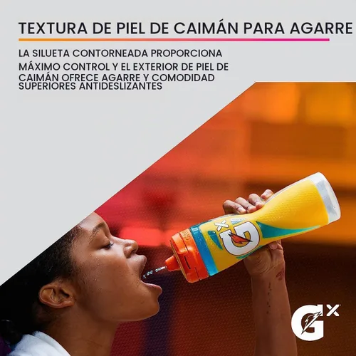 Vista 7 de Gatorade Gx NFL - Botellas antideslizantes para apretar, 30 onzas líquidas, sistema de hidratación Gx Arizona Cardinals