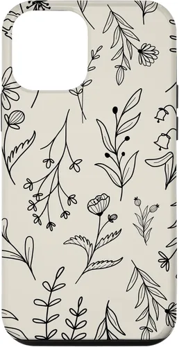 Vista 16 de Sand Beige Wildflower Floral Pattern Case for iPhone 16