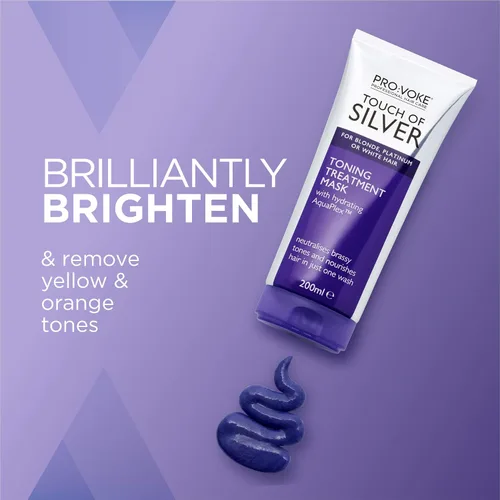 Vista 2 de PROVOKE Mascarilla Tratamiento Tonificante para Cabello Rubio, Platino, Blanco o Gris - 6.8 fl oz