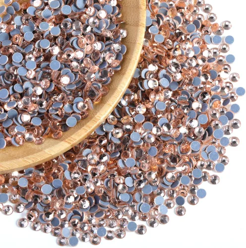 Vista 8 de 6000 PIEZAS Diamantes de Imitación Hotfix a Granel, Diamantes Naranja para Manualidades y Ropa, Diamantes de Imitación para Decoración DIY, SS10