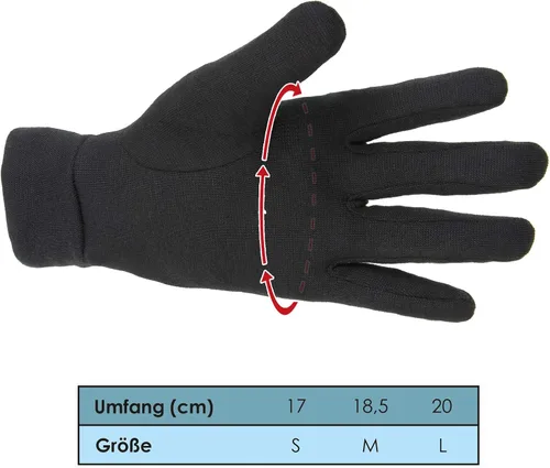 Vista 7 de ALPIDEX Guante interior guantes ligeros para correr, forro delgado y cálido, para deportes de invierno, para hombres y mujeres, guantes interiores