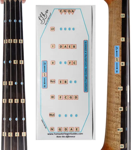 Vista 7 de Fantástica guía de dedos para violonchelos, accesorios de música para instrumentos de cuerda, calcomanías para diapasón y diapasón para aprender