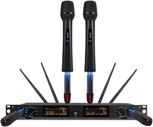 Vista 11 de NG-9 UHF Micrófono inalámbrico dual KTV, Hogar, Conferencia, Transmisión en vivo, Concierto, Vocal, Portátil, Profesional, Portátil