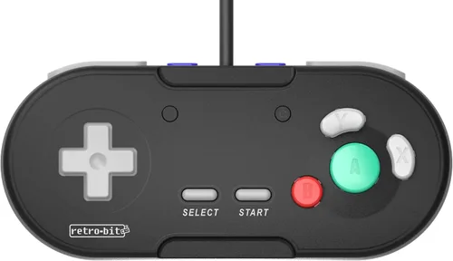 Vista 2 de Retro-Bit Legacy GC - Controlador con cable para Gamecube y Wii, color negro