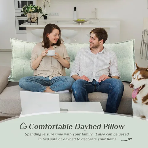 Vista 3 de Almohada grande para cabecero, almohadas de sofá cama, almohada de lectura, almohada de cabecera de cama, almohada de apoyo de posicionamiento