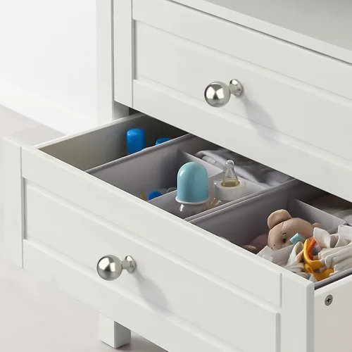 Vista 3 de Asidrama Paquete de 10 pomos de níquel satinado cepillado para gabinetes de cocina, pomos de tocador, pomo de cajón, herrajes para gabinetes, pomos