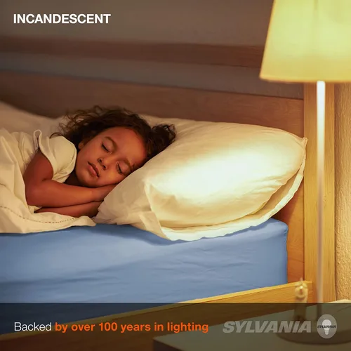 Vista 5 de LEDVANCE Sylvania Double Life - Bombilla incandescente B10, 25 W, 150 lúmenes, 2850 K, base de candelabro, transparente, blanco suave, paquete de 4