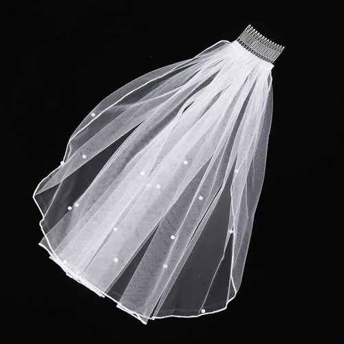 Vista 6 de Abaodam velos para novias velo de novia blanco disfraz de novia cadáver mujeres vale decoraciones el -Velo de novia Catedral Capilla corto elegante