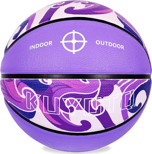 Vista 12 de KUYOTQ Baloncesto para Niños Pequeños Jóvenes Adultos Talla (3~7) Baloncesto de Goma Engrosada o Cuero Pequeño Mini Baloncesto Tacto Suave